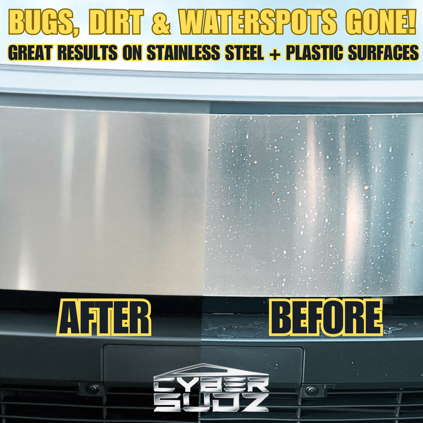 Waterless Stainless Steel Wash For CyberTruck Stainless Steel - 17 Fl. Oz.