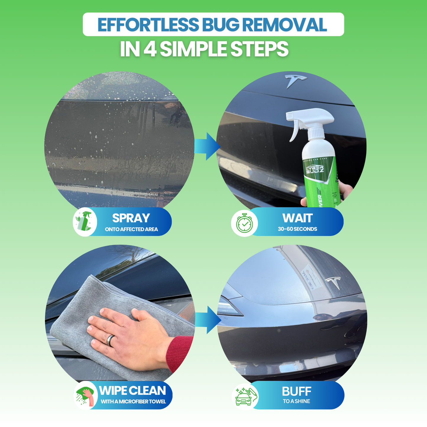 CyberSudZ Bug Remover for Cars Exterior - 16 fl. oz.